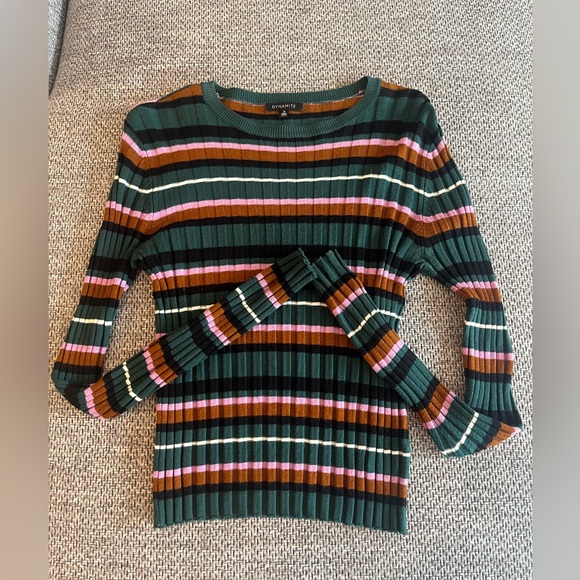 Dynamite Multicolor Striped Sweater - Picture 1 of 3